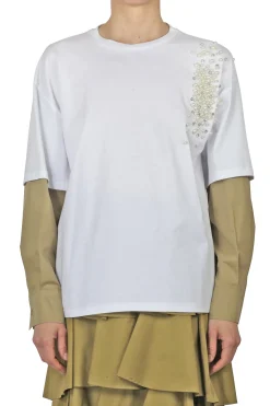 - Maglia - 451257 - Bianco/Beige^Souvenir Outlet