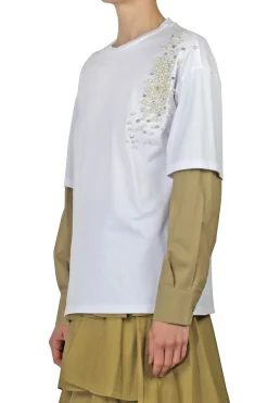 - Maglia - 451257 - Bianco/Beige^Souvenir Outlet