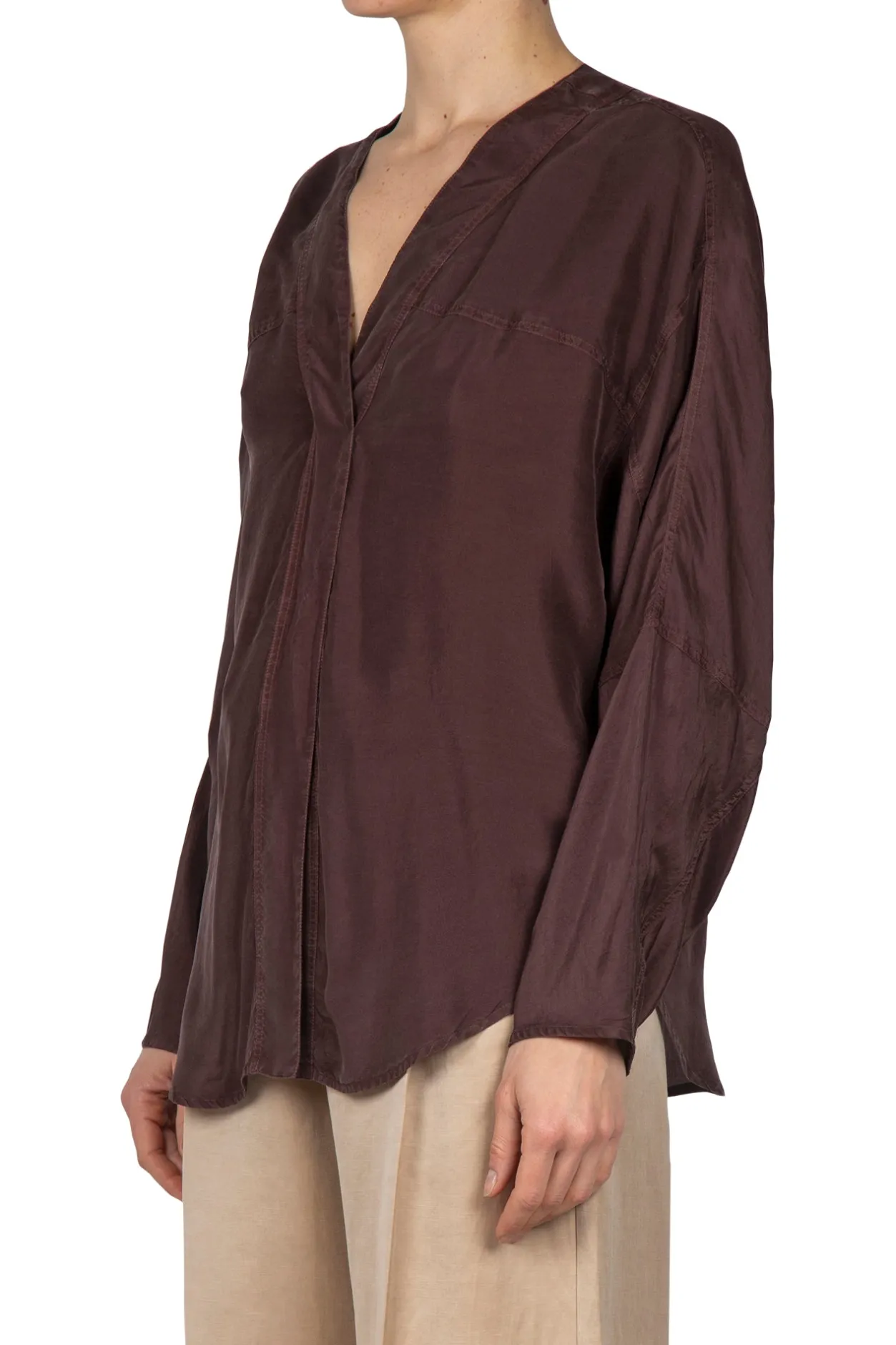 - Camicia - 450480 - Cioccolato^Tela Sale