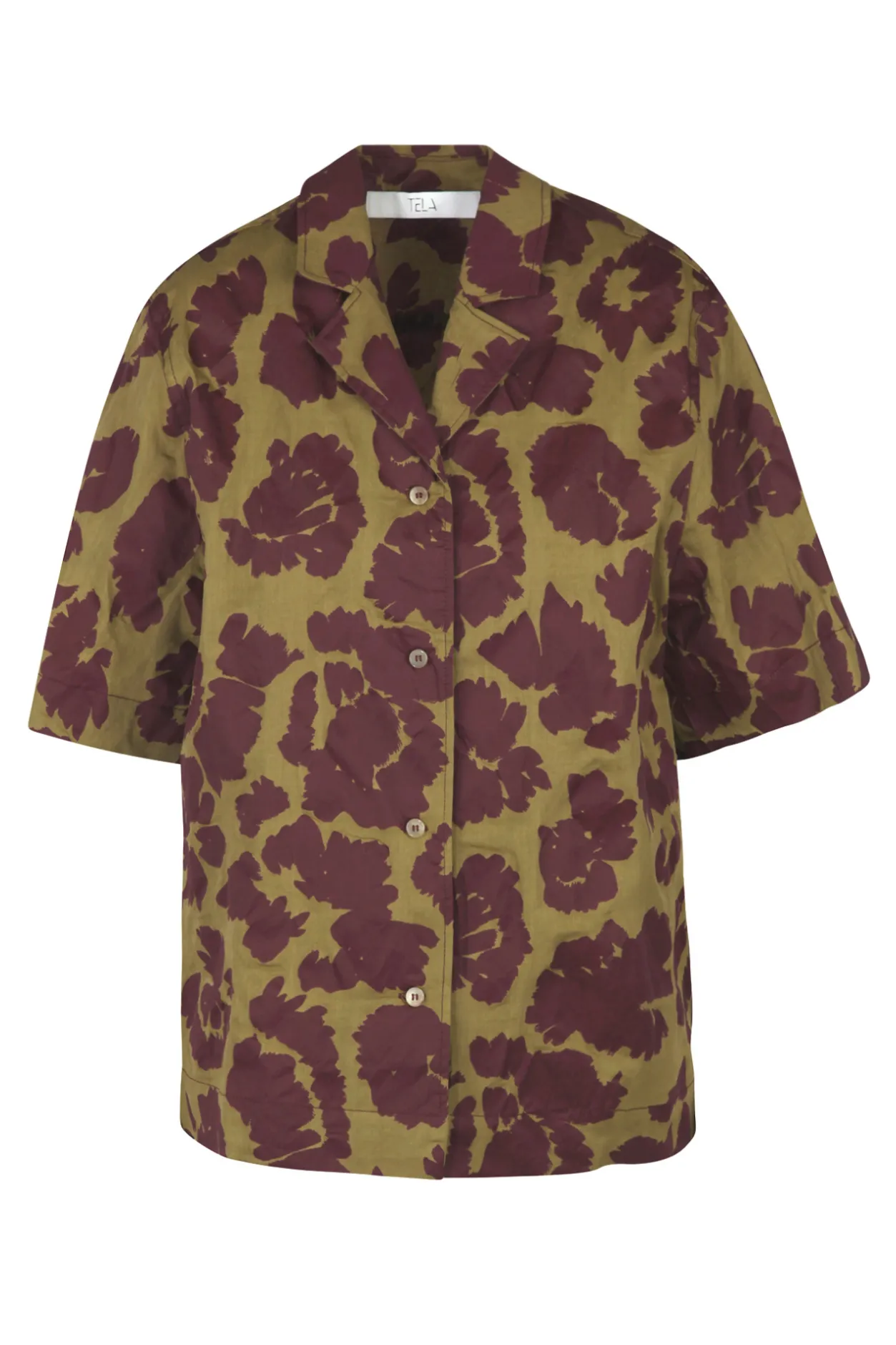 - Camicia - 450484 - Senape/Bordeaux^Tela Fashion