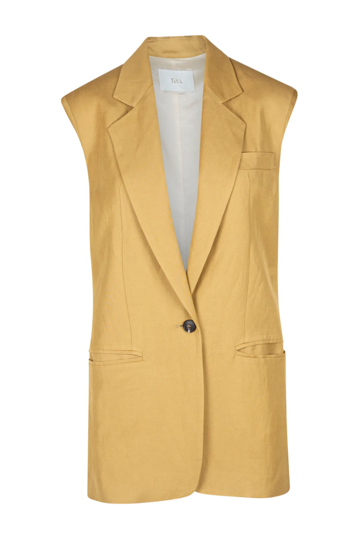 - Gilet - 450489 - Senape^Tela Clearance