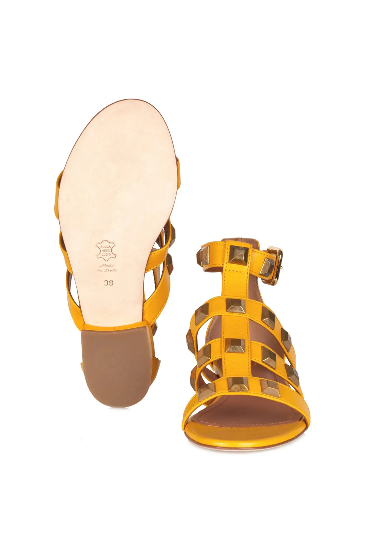 - Sandali - 390828 - Giallo^Via Roma 15 Best
