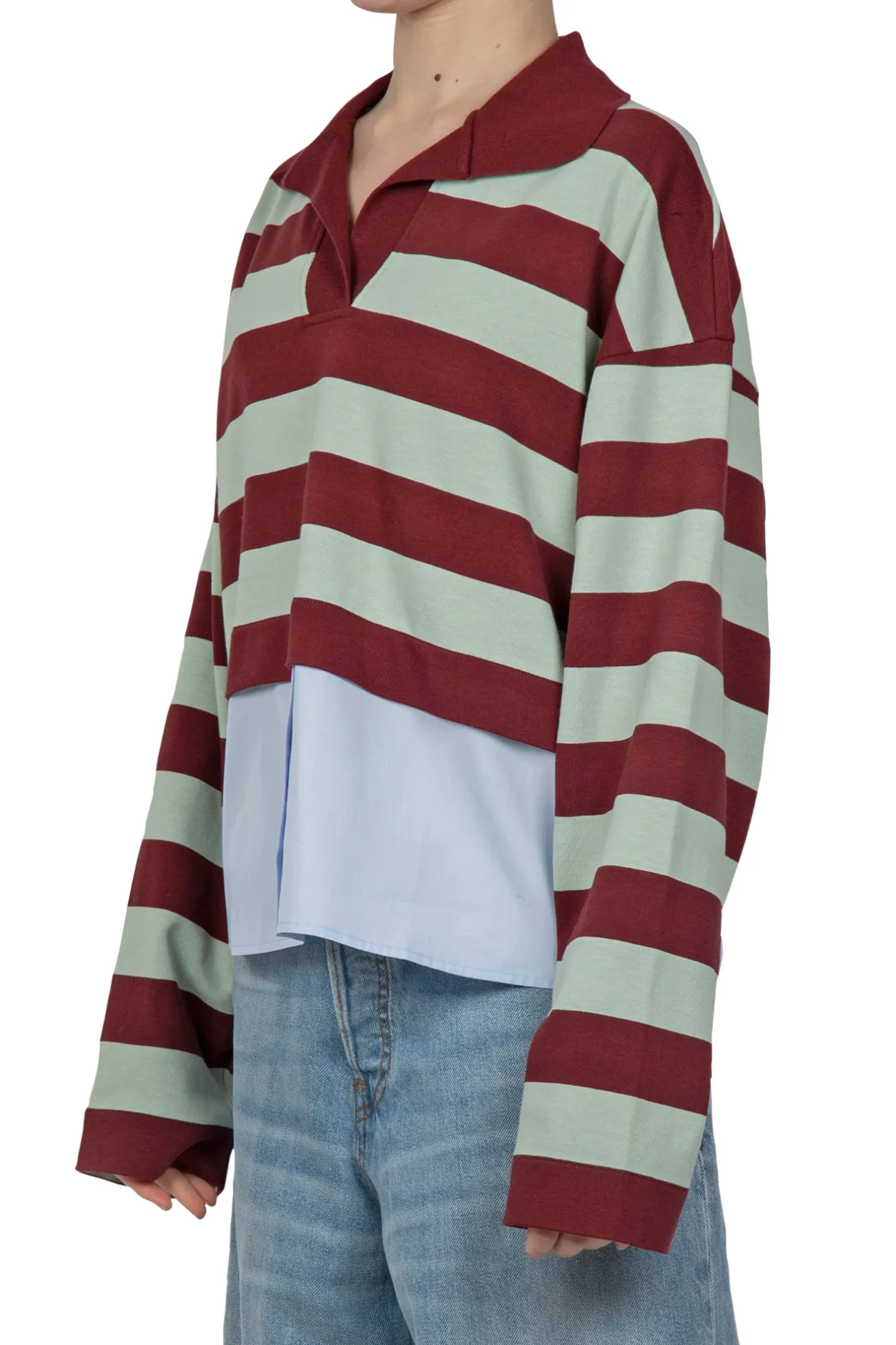 - Maglia - 450441 - Bordeaux/Verde acqua^Weekend MaxMara Discount
