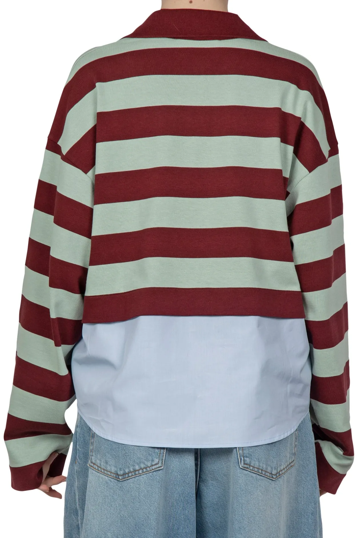 - Maglia - 450441 - Bordeaux/Verde acqua^Weekend MaxMara Discount