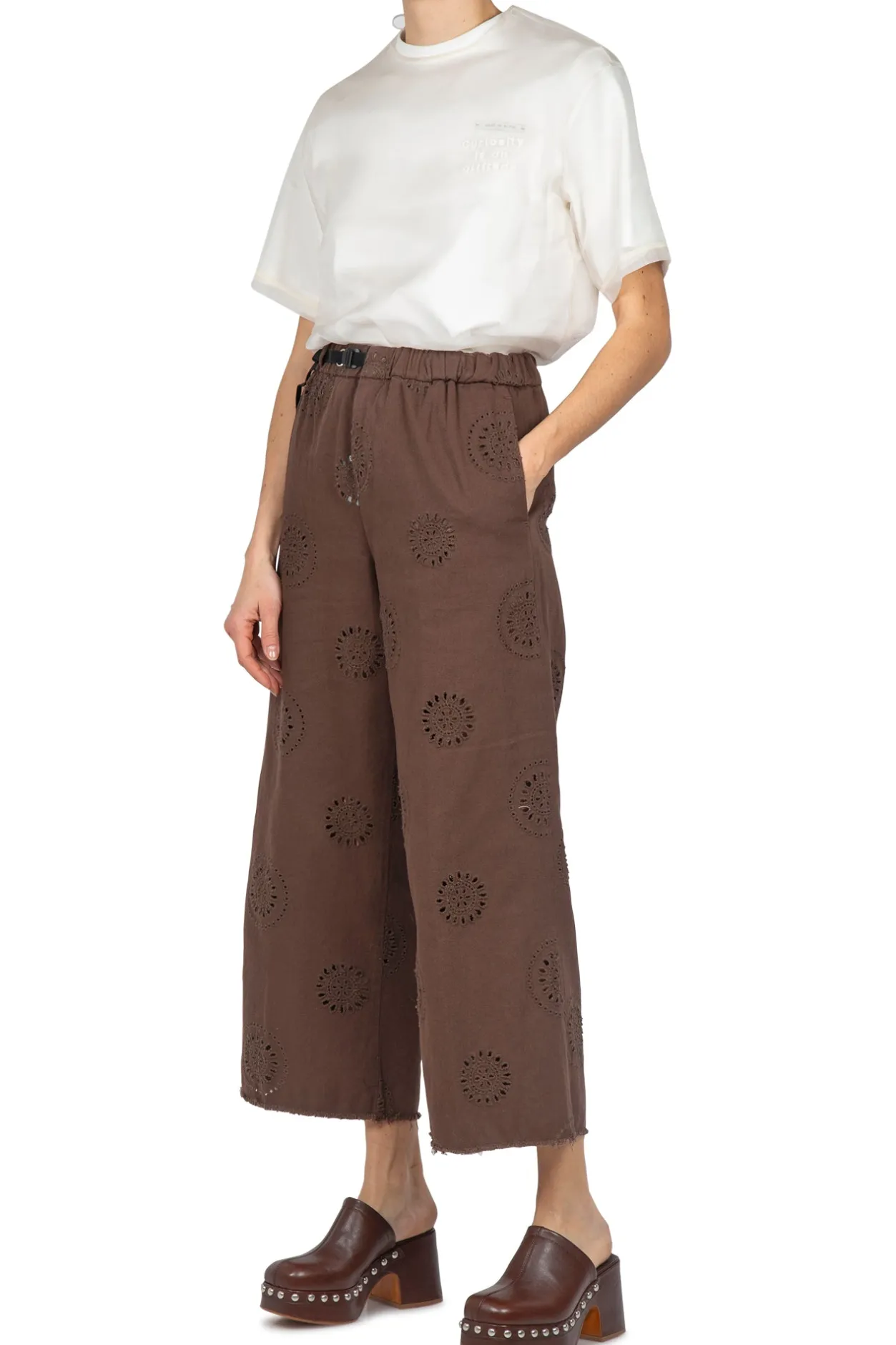 - Pantalone - 450732 - Cioccolato^White Sand Hot